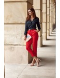 Elegante rote Hose mit Bügelfalte MP45120 – Online-Shop – Boutique